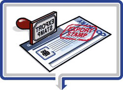 Tax Free EXPORT STAMP